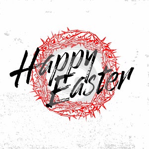 Biblical illustration. Christ is risen. Happy easter.