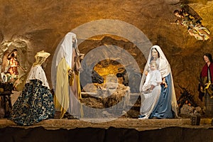 Biblical nativity scene
