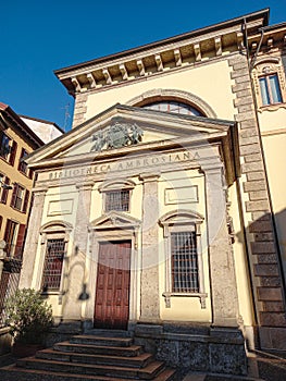 The Biblioteca Ambrosiana is a historic library in Milan photo