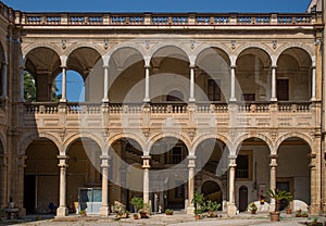 Biblioteca nazionale of Palermo. Sicily, Italy.
