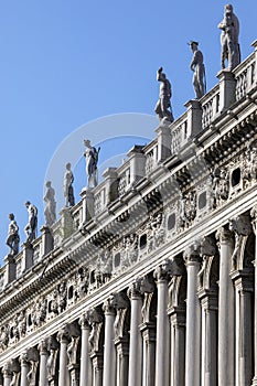 The Biblioteca in Piazzetta di San Marco in Venice