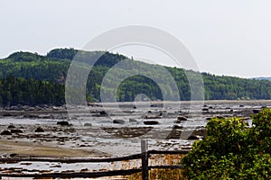 Bic National Park at low tide near Rimouski