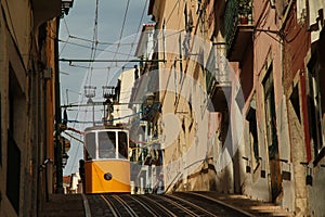 The Bica funicular at Barrio Alto. Lisboa photo