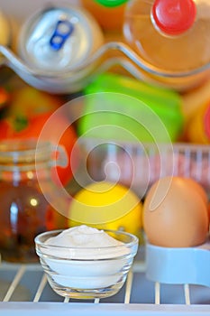 Bicarbonate inside of fridge