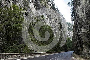 Bicaz Canyon. Canyon is one of the most spectacular roads in Romania.