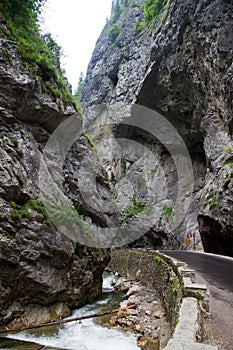 Bicaz gorge and little river