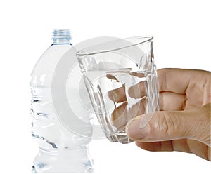 Bicchiere d`acqua con img