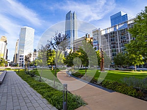 Bicentennial Park in Oklahoma City - downtown district