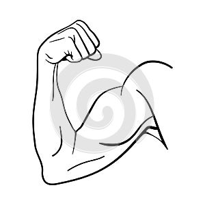 Bicep Vector Icon