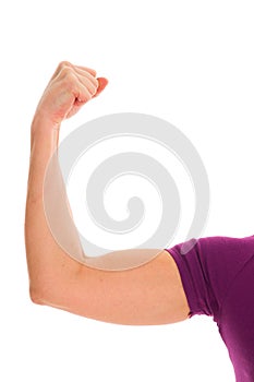 Biceps of a woman