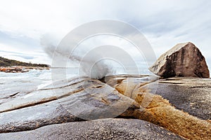 Bicheno Blowhole in Tasmania Australia