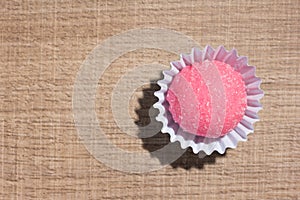 Bicho de pe is a strawberry flovoured brazilian candy. Children photo