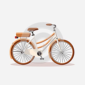 bicicle vector flat minimalistic isolated illustration photo