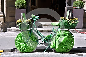 Bicicletta verde photo