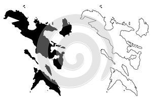 Bicol Region map vector