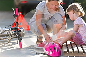 After bicycle accident