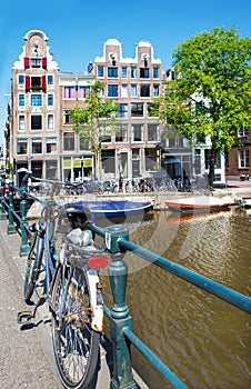 Bicycle on Amsterdam bridge