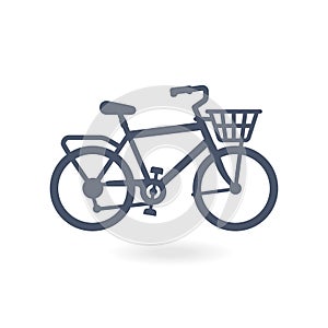 Bicycle. Bike icon vector. Trendy Flat style for graphic design, logo, Web site, social media. Bicycle outline icon, modern