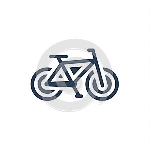 Bicycle, bike solid flat icon. vector illustration