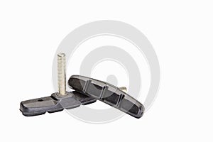Bicycle brake pad isolated