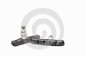 Bicycle brake pad isolated