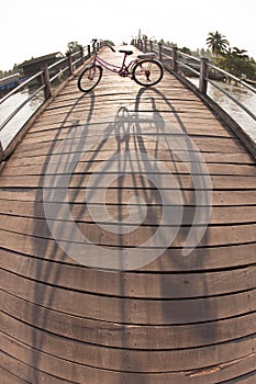 Bicycle on the bridge