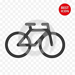 Bicycle concept. Cycling icon. Bike isolated vector. For road sign shop logo repair symbol guide sign mobile application
