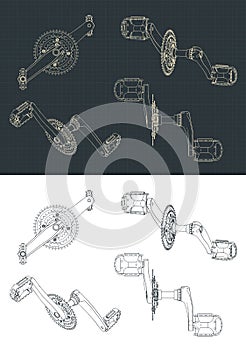 Bicycle crankset with pedals