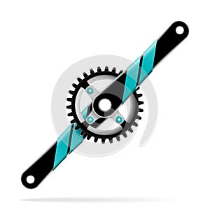 Bicycle crankset.