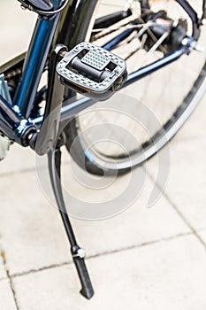 Bicycle - detail of pedal with gear and chain