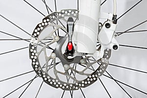 Bicycle disc brake - Stock Image