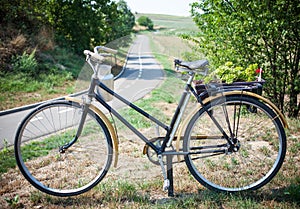 Bicycle and Empty Road