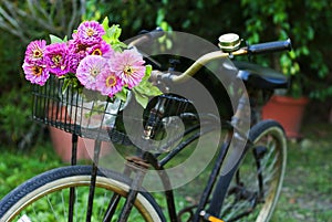 Bicycle with flowers img