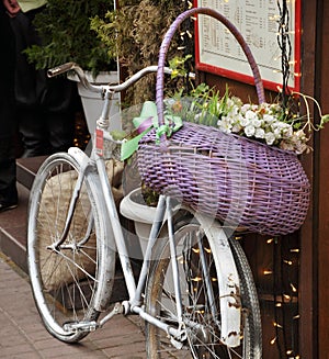 Bicycle with flowers