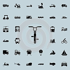 bicycle front view icon. transport icons universal set for web and mobile