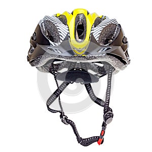 Bicycle hat isolated white background.