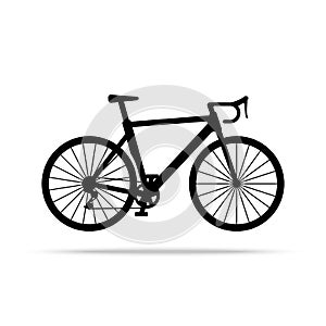 Bicycle icon. Bike Vector isolated on white background.