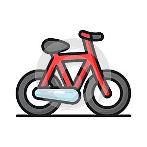 Bicycle icon design in modern style, pedal bike vector design