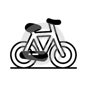 Bicycle icon design in modern style, pedal bike vector design