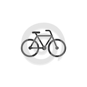 Bicycle icon in flat style. Bike vector illustration on isolated background. Transport sign business concept