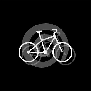 Bicycle icon flat