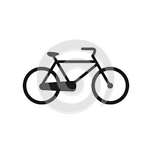 Bicycle icon silhouette