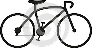 Bicycle image with svg vector cutfile for cricut and silhouette