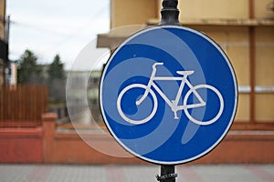 Bicycle lane traffic sign - Indicator pista biciclete