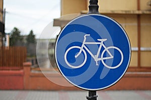 Bicycle lane traffic sign - Indicator pista biciclete photo