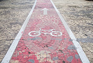 Bicycle lanes in the road