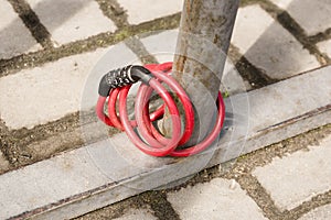 Bicycle lock with code close