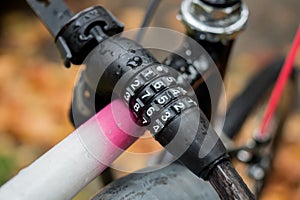 Bicycle lock with numbers