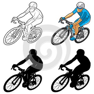 The bicycle man picture is a set consisting of images.