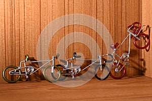 Bicycle models and text areas